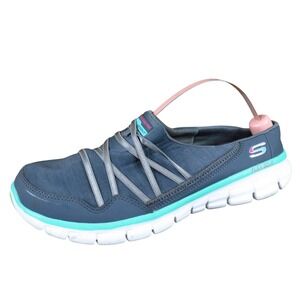Skechers Synergy Scene Stealer Women Comfort Shoe 8 Walking Gray Fabric 11964